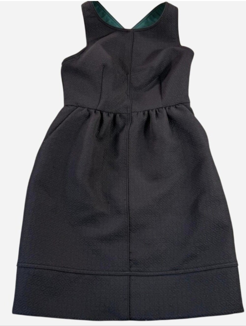 Maeve Black Sleeveless Mini Dress with Fitted Waist